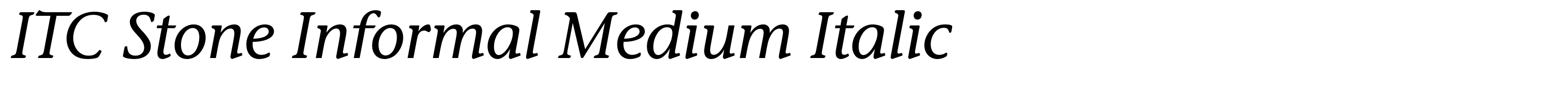 ITC Stone Informal Medium Italic